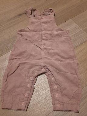 Angel Dear Dusty Rose Corduroy Overalls